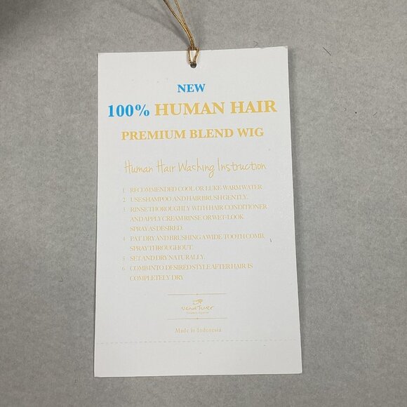 H/H Avanza Short Straight #S1B/27 Black Blonde 100% Human Hair Blend Full Wig - Picture 9 of 9